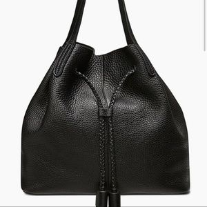 NWT Rebecca Minkoff Unlined Drawstring Tote in Black